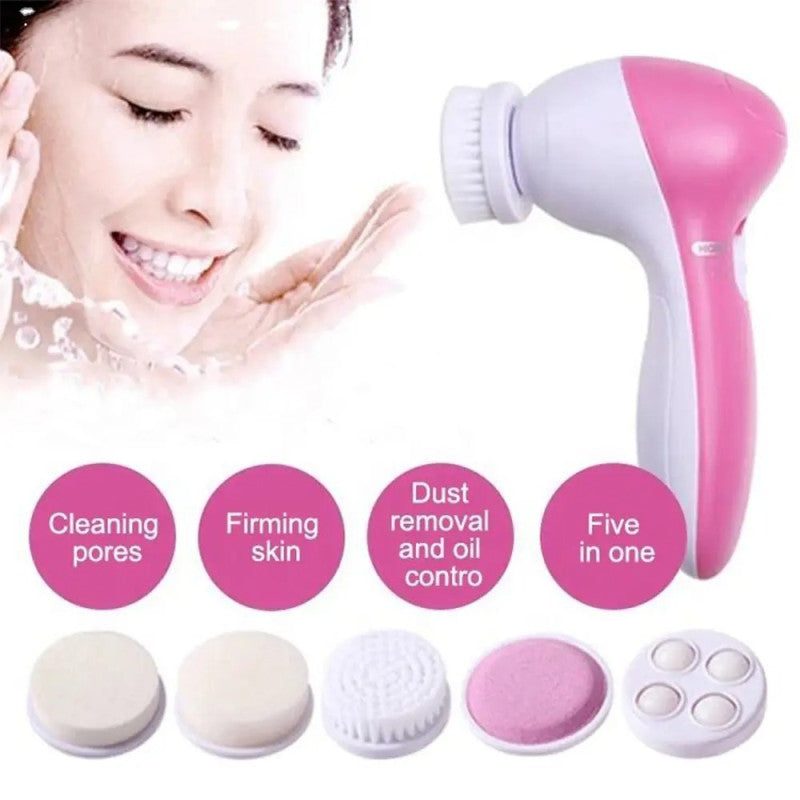 5 in 1 Facial Massager & Cleansing Brush – Electric Skincare Device