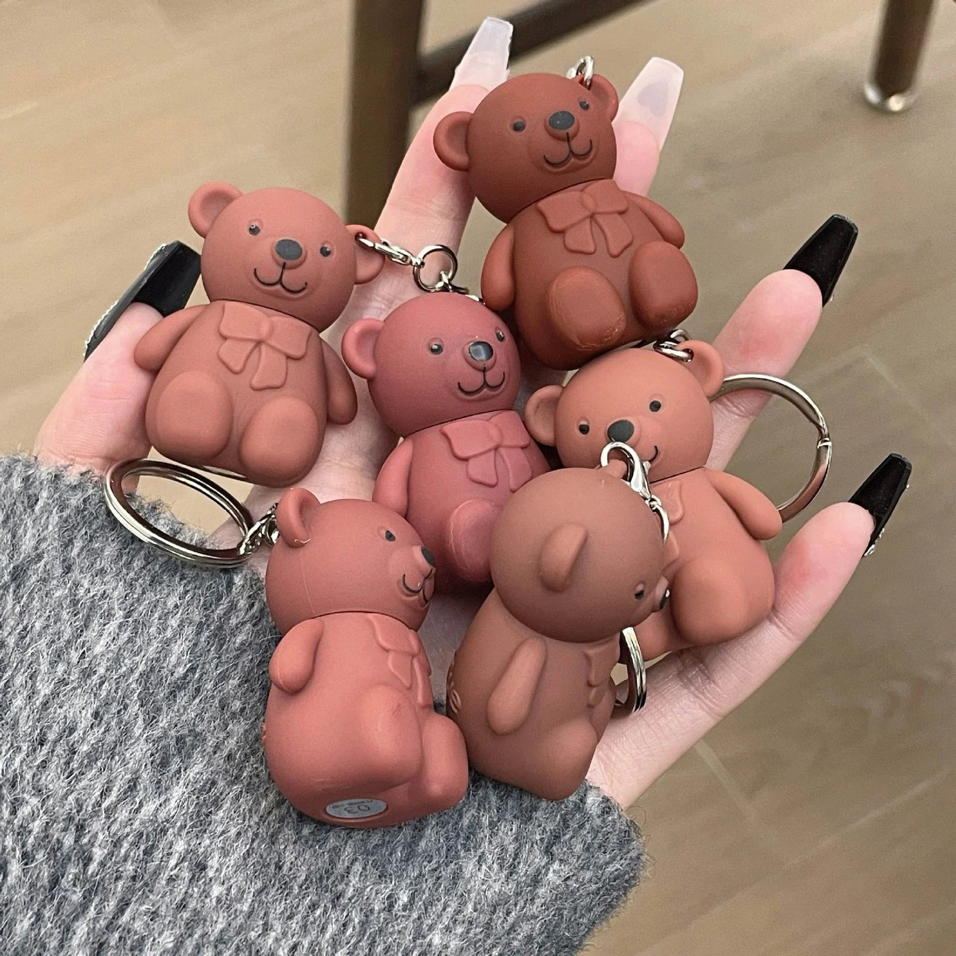 Teddy Bear Lip Gloss Pack of 6 – Cute Mini Lip Gloss Set
