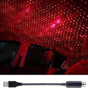 Car USB LED Star Light Projector – Interior Ambient Galaxy Light for Car