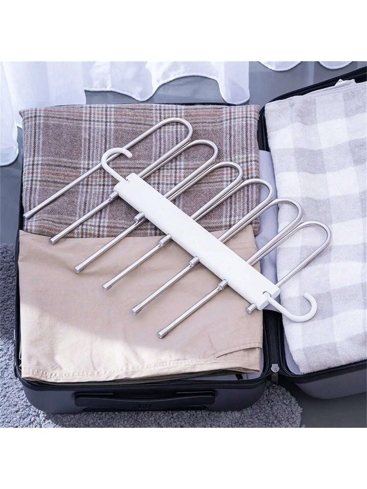 Pack of 2 Pant Hanger For Clothes Organizer