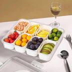 8 in 1 Fresh Keeping Storage Box – Multi Compartment Food Organizer (Large)