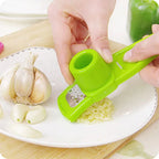 Pack of 2 Mini Garlic Cutter & Grater – Manual Garlic Crusher Tool | Easy Ginger & Garlic Mincer