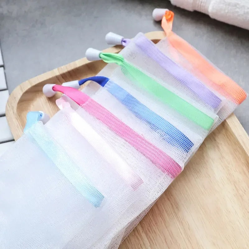Pack of 3 Soap Saver Bag – Foaming Mesh Soap Net for Rich Lather & Zero Waste