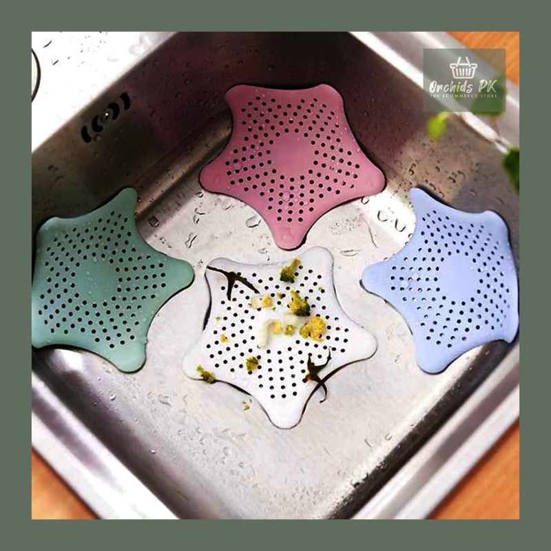 Pack of 3  Sink Star Jali – Silicone Drain Filter | Kitchen Sink Hair & Food Catcher Strainer