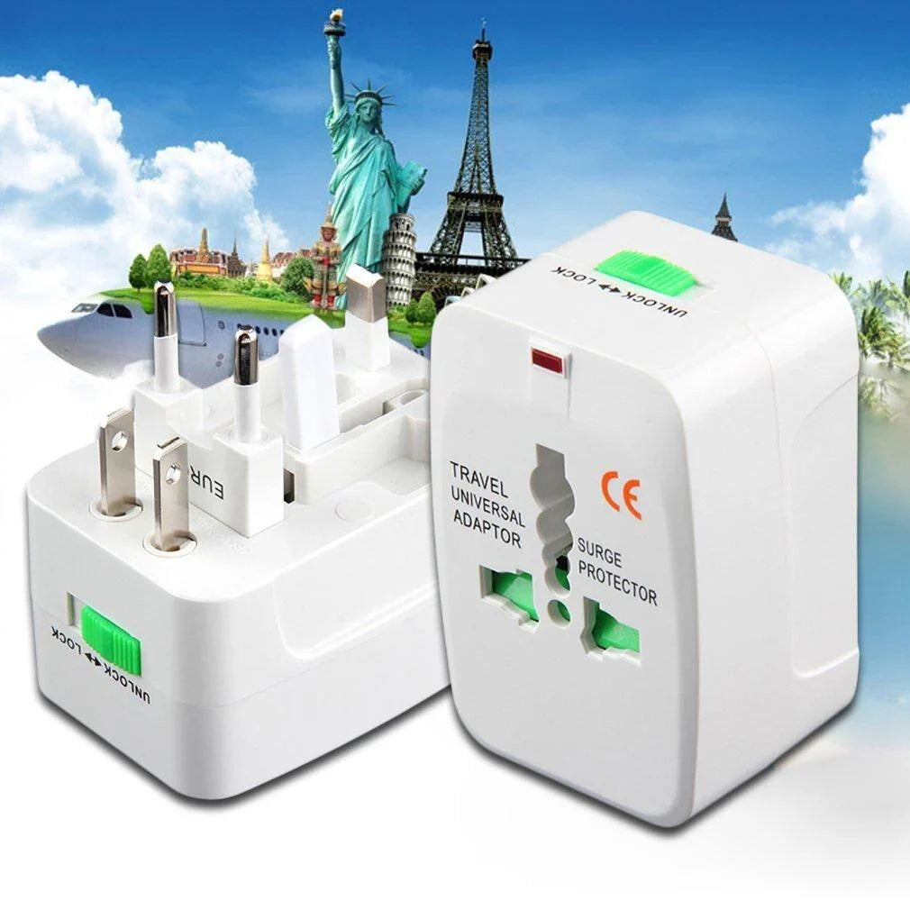 Universal Travel Adapter with USB Charging Ports – Worldwide Plug Converter | Fast Charging Multi Plug