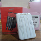 PJM KC-21 Power Bank 10000mAh – 22.5W Fast Charging with Built-in Cables