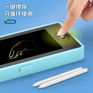 LCD Writing Tablet Pencil Box | 2-in-1 Drawing Board for Kids