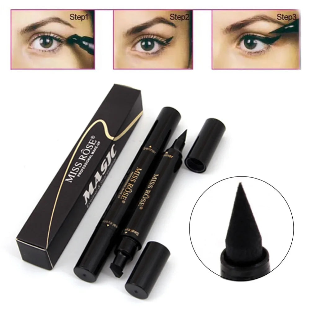 Miss Rose Stamp Eyeliner Waterproof Smudge Proof Long Lasting Liner