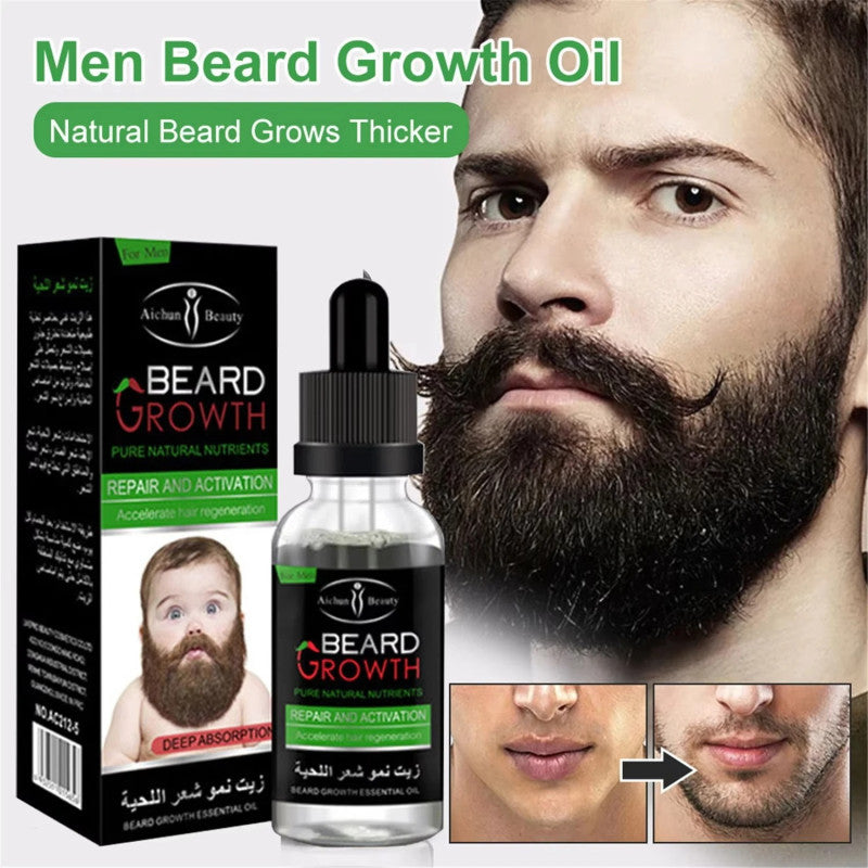 Beard Growth Oil for Men – Thick, Fuller & Strong Beard