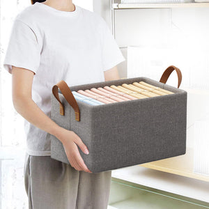 Foldable Jeans Organizer with Rod | Stackable Wardrobe Storage Box