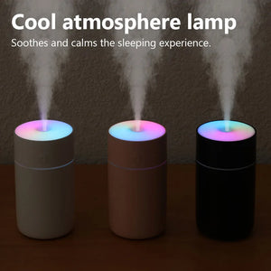Large Capacity Humidifier Air Freshener – USB Mist Diffuser with LED Lights