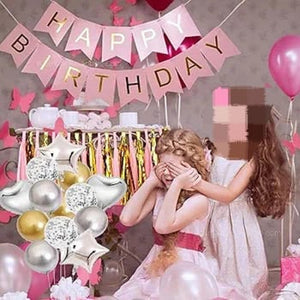 14 Pcs Confetti Decorative Party Balloons Set (Star - Heart)