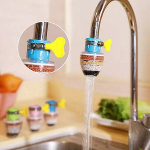 Stone Faucet Water Filter – Multi Layer Tap Filter | Clean & Purify Kitchen Water (Universal Fit)
