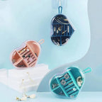 Premium Heart Shape Jewellery Organizer Box – Mini Travel Storage Case