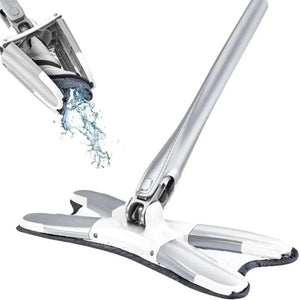 X Style Self Squeeze Mop – Hands-Free Flat Mop with Automatic Drying System