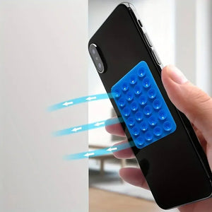 Pack of 3 Silicone Mobile Suction Pad – Strong Grip Anti-Slip Phone Holder (Reusable Stick Pad)