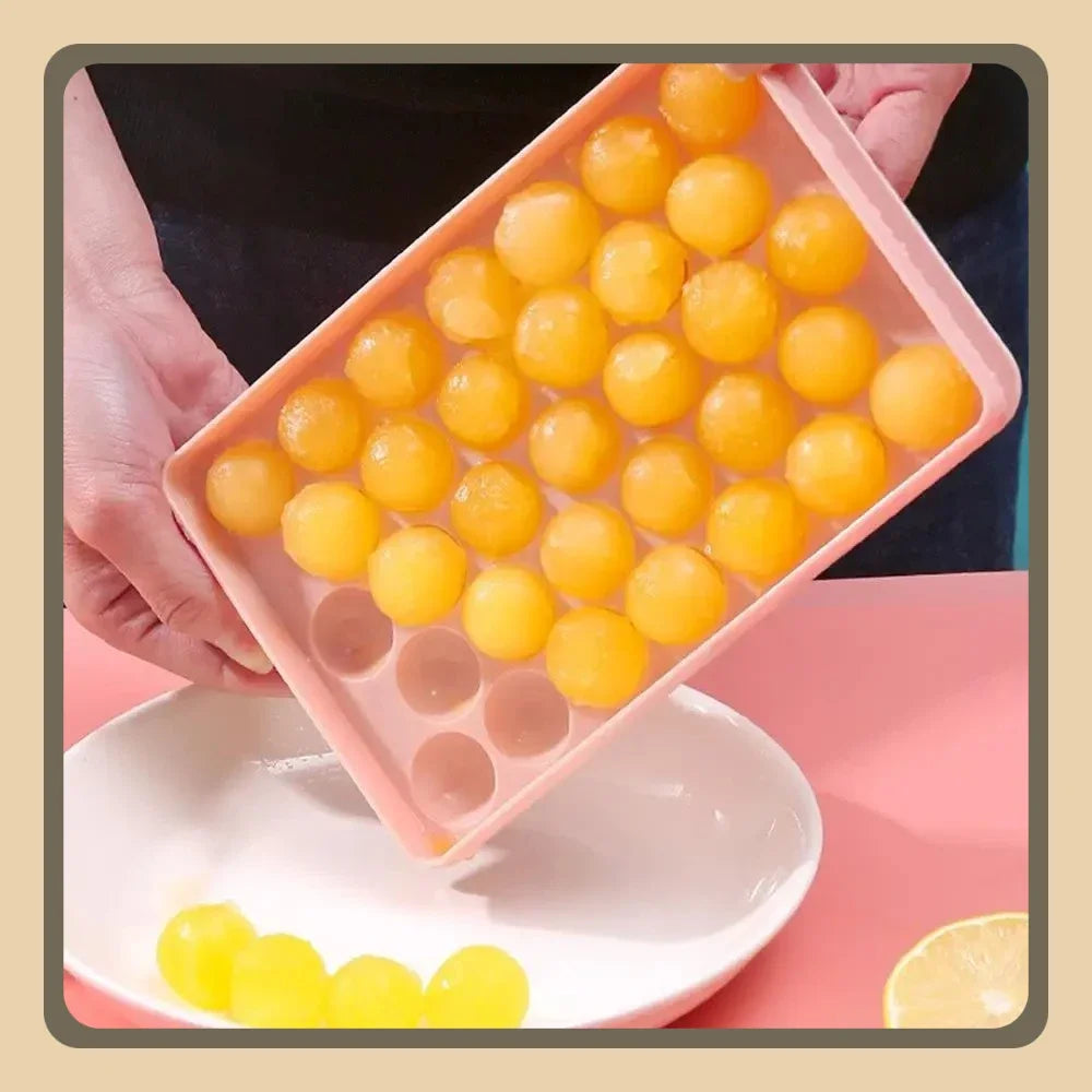 Pack of 2 Ice Cube Tray (Large) – Big Size Plastic Ice Tray with Easy Release Design