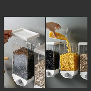 Single Rice Dispenser Bucket – Wall Mounted Grain Storage Container | Airtight Rice & Pulses Dispenser