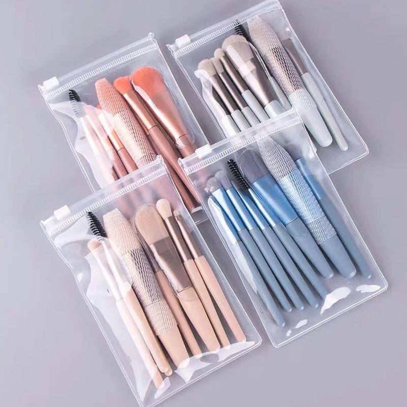 8pcs Makeup Brush Set – Soft Professional Cosmetic Brushes Kit for Face & Eyes