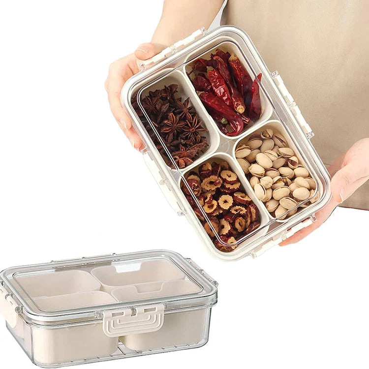 Nova 4 in 1 Storage Box – Airtight Multi Compartment Lunch & Snack Container