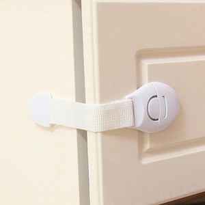 Pack of 3 Child Safety Ribbon Lock – Adjustable Cabinet & Drawer Lock | Baby Proof Multi-Purpose Lock