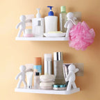 Floating Wall Shelf for Bedroom – Modern Storage Rack (No Drill, Space Saving Design)