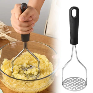 Potato Masher – Stainless Steel Hand Masher | Heavy Duty Vegetable & Fruit Masher