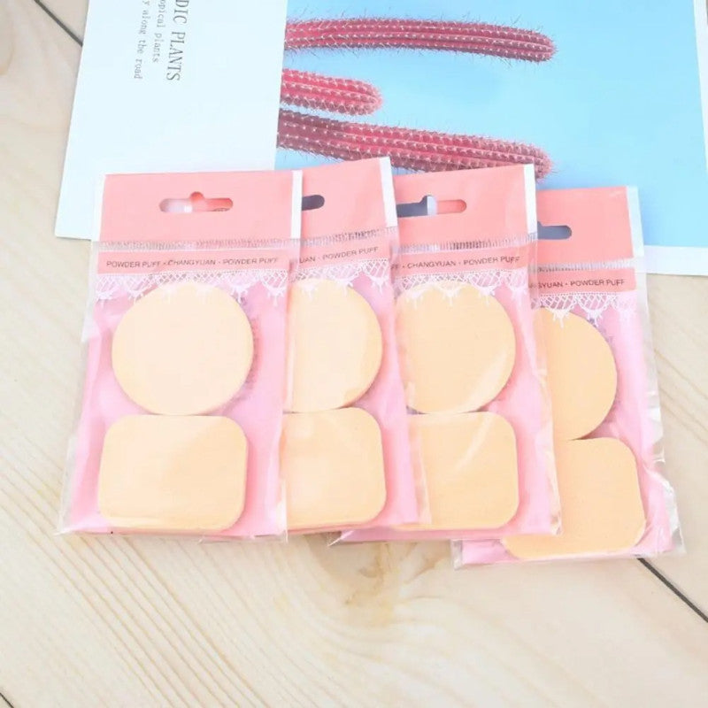 Pack of 3 Makeup Powder Puff 2pcs Set – Soft Sponge for Foundation & Face Powder Application