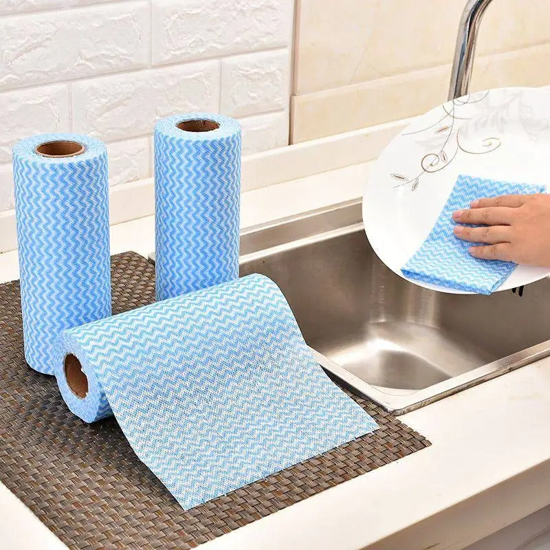 Reusable Kitchen Tissue Roll (BIG Size) – Super Absorbent Cleaning Cloth Roll