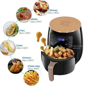 Silver Crest S-18 Air Fryer XL – Digital Touch Screen | Oil-Free Healthy Cooking (4 Presets)