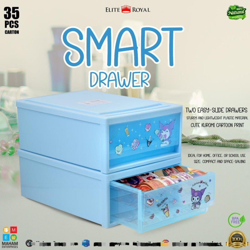 Royal Smart Drawer – 2 Layer Plastic Storage Organizer Box (Multi-Color)