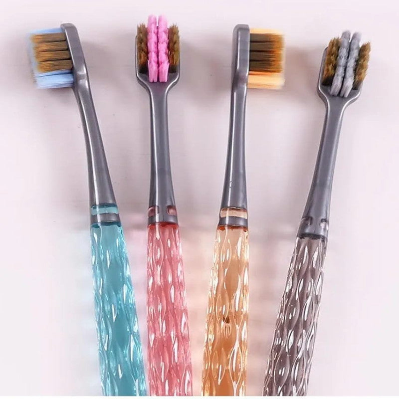 Charcoal Silk Soft Toothbrush – Ultra Soft Bristles Premium Adult Brush (For Men & Women)