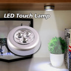 Pack of 3 LED Touch Cabinet Light – Wireless Stick On Light | Battery Operated Night Light for Kitchen, Wardrobe & Stairs