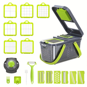 22 in 1 Mandoline Vegetable Chopper – Multi Cutter, Slicer & Grater | Kitchen Food Processor