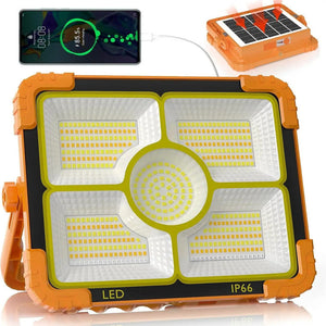 Murcy Portable Solar LED Light – Rechargeable Outdoor Flood Light | Waterproof Emergency Lamp