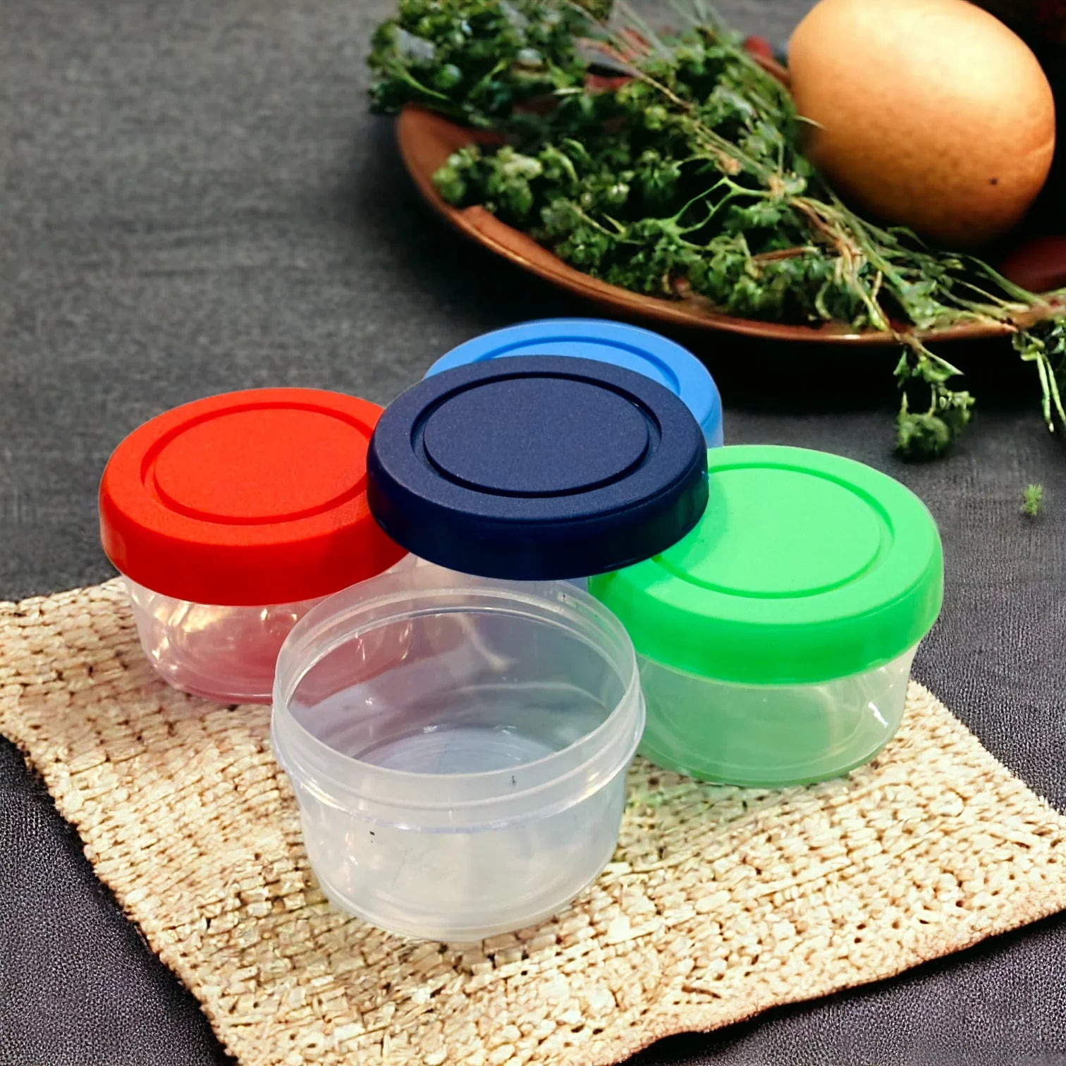 Food Storage Containers Pack of 6 – Airtight Mini Storage Boxes | Kitchen & Lunch Storage Set