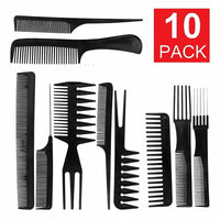 Hair Styling Tool Set (10 PCS) – Professional Combs Kit for Cutting, Styling & Sectioning