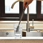 Pack of 2 Small Glass Cleaning Brush – Long Handle Bottle & Cup Washer