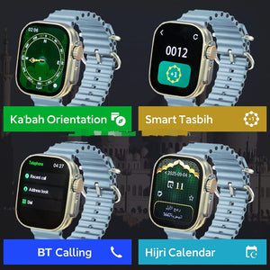 M9 Ultra Max Smart Watch – Islamic Prayer Time Reminder | Bluetooth Calling | Fitness Tracker