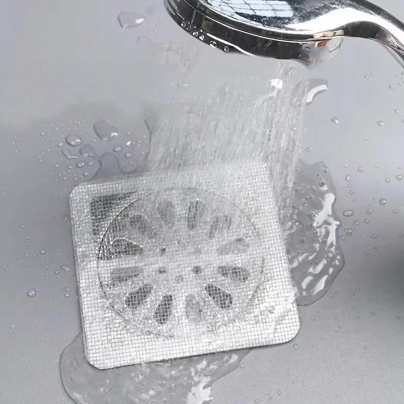 Adhesive Sink Drain Patch (Pack of 20) – Anti-Clog Hair Catcher Filter | Kitchen & Bathroom Drain Protector