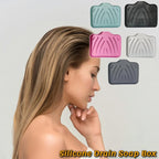 Silicone Soap Dish with Drain – Self Draining Soap Holder for Bathroom & Kitchen