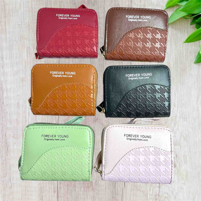 Womens Wallet Double Zipper Wallet For Ladies Small Wallet