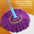 Twist Mop Wring-Out – Hand Press Floor Cleaning Mop with Super Absorbent Head
