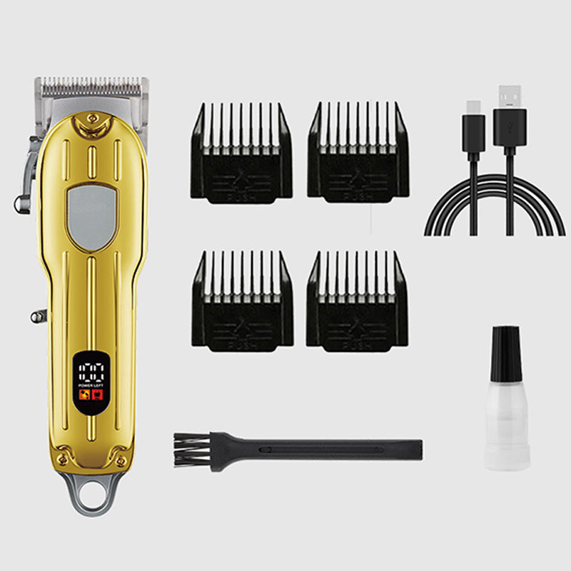 Digital Hair Trimmer FR-D 8671 Golden Edition – Rechargeable Professional Beard & Hair Clipper