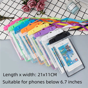 Pack of 2 Waterproof Mobile Pouch – Universal Touch Screen Phone Case (Waterproof Cover)