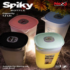 Spiky Water Bottle 1.2L – Large Capacity Leakproof Bottle