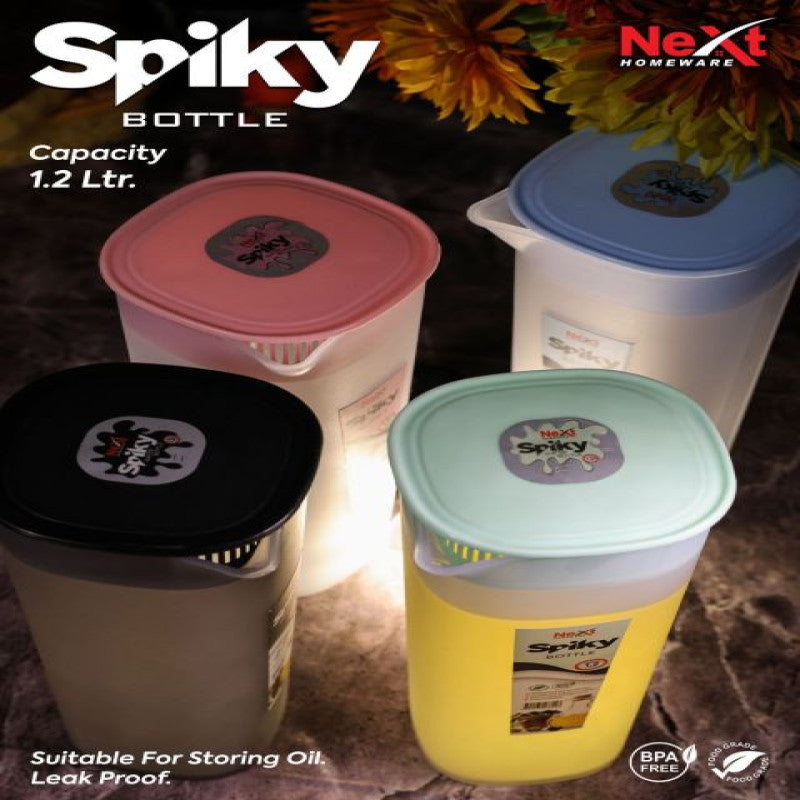 Spiky Water Bottle 1.2L – Large Capacity Leakproof Bottle
