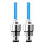 Pack of 4 Car Wheel LED Valve Lights – Blue Motion Sensor Tire Lights (Universal Fit)