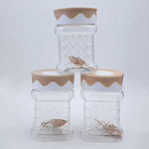 Safari Jar Set 3 Pcs (625ml) – Airtight Kitchen Storage Containers with Lid
