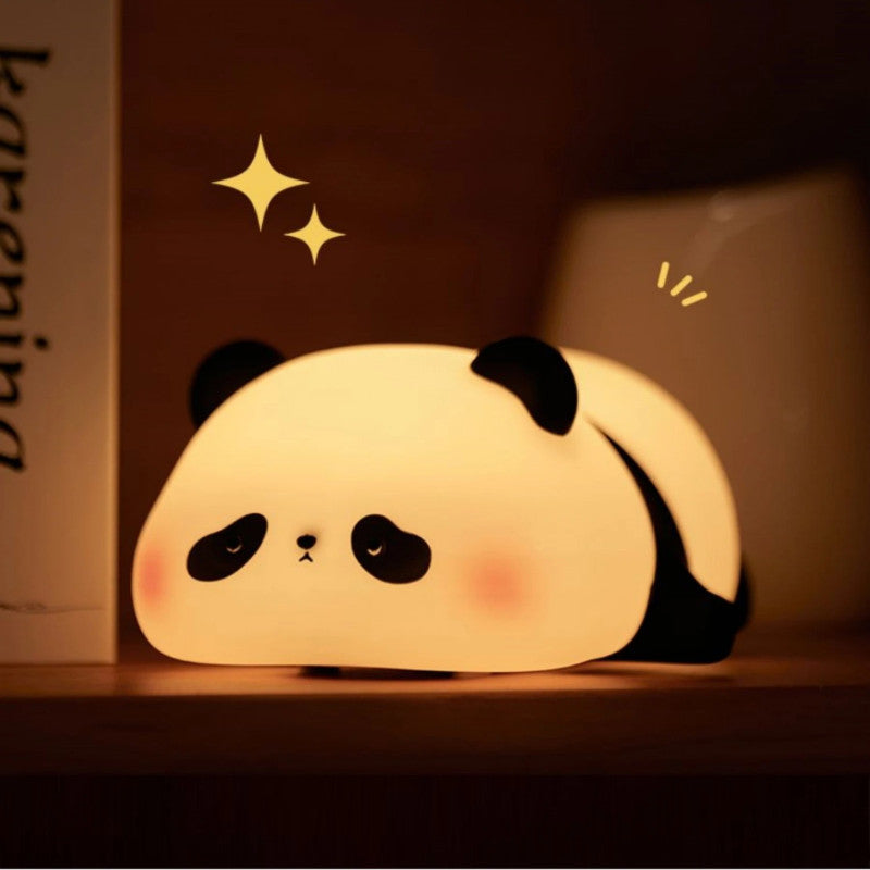 Cute Panda Rechargeable Night Lamp – Soft Silicone LED Touch Light
